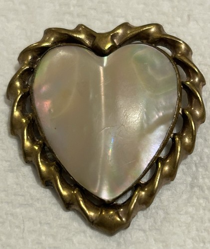 Antique abalone copper back - abalone,